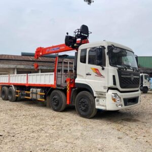 Xe Tải Cẩu Dongfeng 4 Chân Gắn Cẩu Hyundai Everdigm 10 Tấn