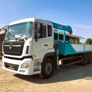 Xe Tải Dongfeng 3 Chân Gắn Cẩu Hyundai Everdigm 8 Tấn