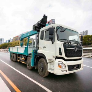 Xe Tải Dongfeng 3 Chân Gắn Cẩu Hyundai Everdigm 5 Tấn