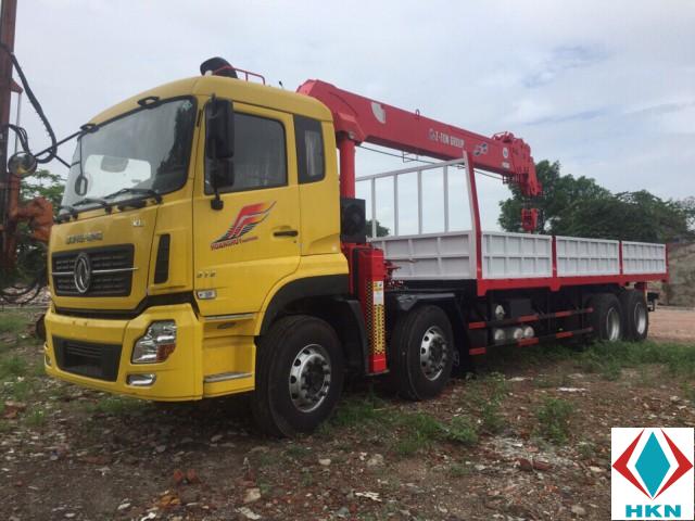 Xe Tải Dongfeng 4 Chân Gắn Cẩu ATOM 1405