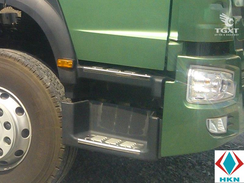 Xe Tải Howo 4 Chân 11 Tấn Gắn Cẩu Dongyang SS2725LB 10 Tấn 6 Khúc
