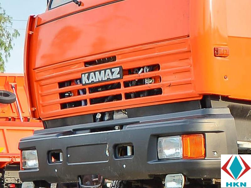 Xe Tải Kamaz 13 Tấn 3 Chân Gắn Cẩu Unic 3 Tấn 4 Khúc