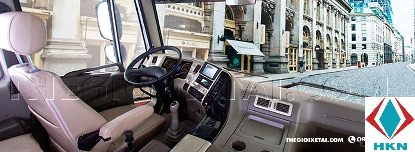Xe Tải Daewoo 5 Chân 12 Tấn Gắn Cẩu 10 Tấn 5 Khúc