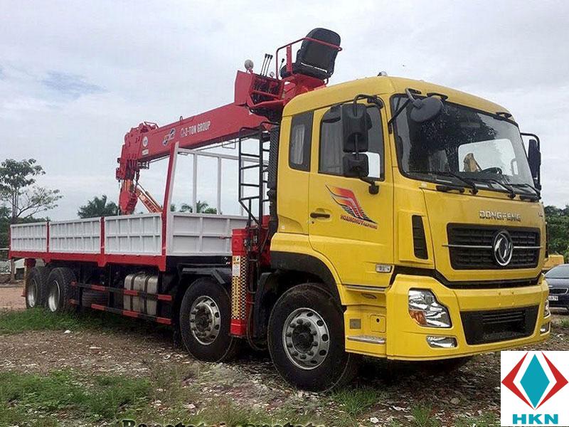 Xe Tải Dongfeng 4 Chân Gắn Cẩu ATOM 1405