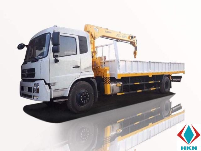 Xe Cẩu Dongfeng 7T5 Gắn Cẩu Soosan SCS524 5 Tấn 4 Khúc