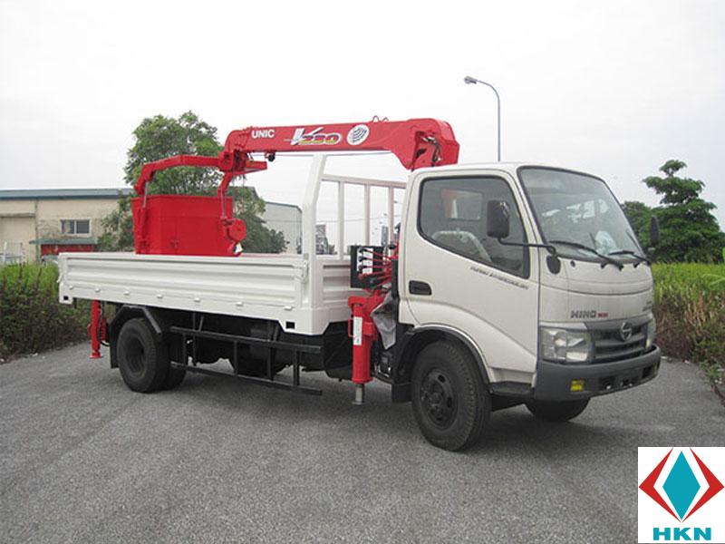 Xe Cẩu Hino Dutro 300 3T3 Gắn Cẩu Unic URV295