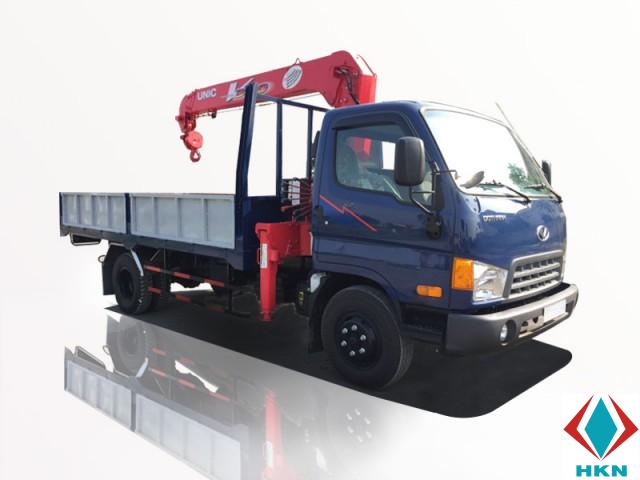 Xe Cẩu Hyundai HD72 2 Tấn Gắn Cẩu Unic URV344 3 Tấn 4 Khúc