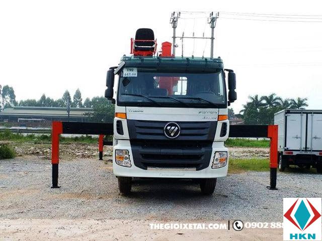 Xe Cẩu Thaco Auman C300B 4 Chân 11 Tấn Gắn Cẩu Kanglim KS2605