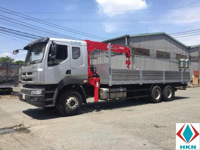 Xe Tải ChengLong 12 Tấn 3 Chân Gắn Cẩu Unic 5 Tấn 5 Khúc