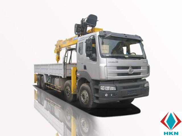 Xe Tải ChengLong 4 Chân 13T5 Gắn Cẩu Soosan 7 Tấn 6 Khúc