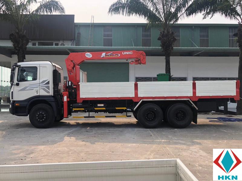 Xe Tải Daewoo HU6AA Gắn Cẩu Unic URV550 13T8