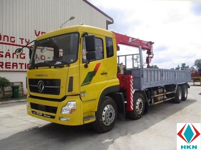 Xe Tải Dongfeng C260 3 Chân 9T3 Gắn Cẩu Unic URV804