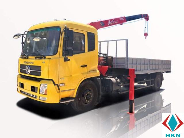 Xe Tải Dongfeng B190 7T6 Gắn Cẩu Unic URV343 3 Tấn 3 Khúc