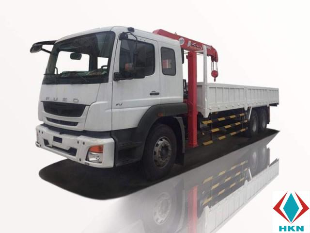 Xe Tải Fuso 3 Chân 12 Tấn Gắn Cẩu Unic URV504