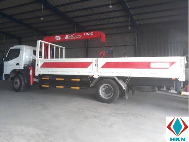 Xe Tải Fuso 5T5 Gắn Cẩu Unic 3 Tấn 4 Khúc