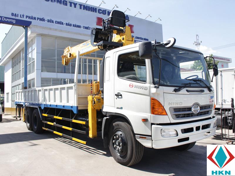 Xe Cẩu Hino FL8JW7A 12 Tấn Gắn Cẩu Soosan 7 Tấn 6 Khúc