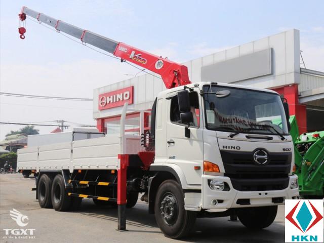 Xe Tải Hino FL8JT7A 13 Tấn Gắn Cẩu Unic URV554