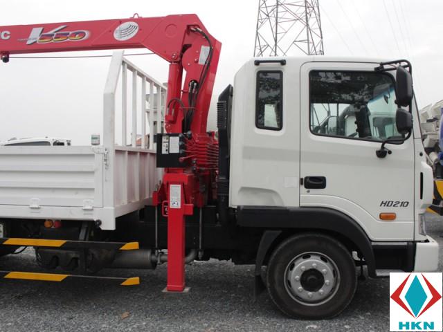 Xe Cẩu Hyundai HD210 12 Tấn Gắn Cẩu Unic URV554 5 Tấn 4 Khúc