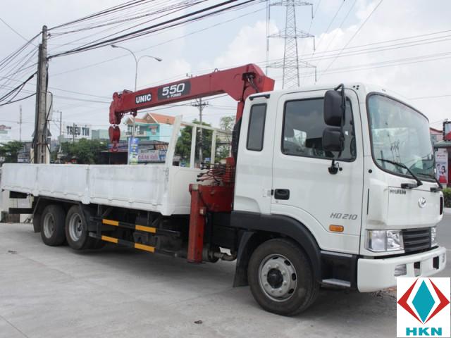 Xe Cẩu Hyundai HD210 13 Tấn Gắn Cẩu Unic URV344