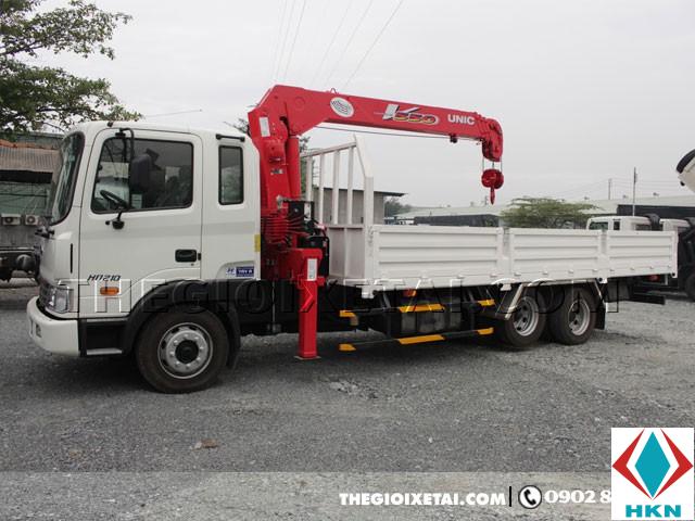 Xe Tải Hyundai HD210 11T5 3 Chân Gắn Cẩu Unic URV545