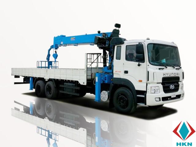 Xe Tải Hyundai HD250 11 Tấn Gắn Cẩu Dongyang SS1406 6 Tấn 6 Khúc