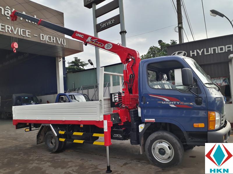 Xe Tải Hyundai New Mighty N250SL gắn cẩu Unic URV233