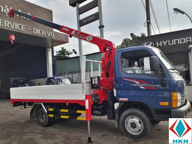 Xe Tải Hyundai New Mighty N250SL gắn cẩu Unic URV233