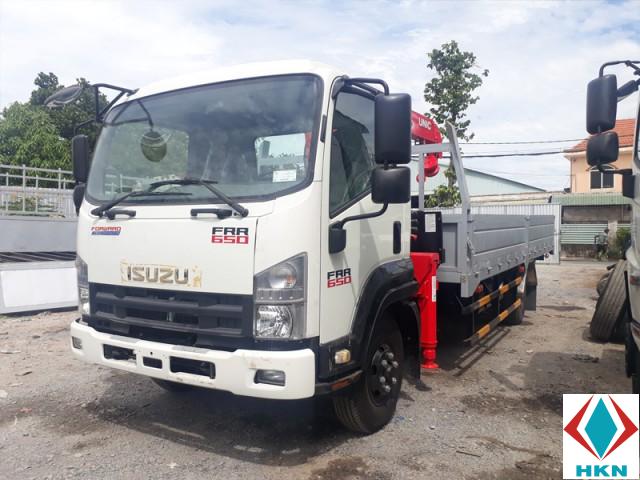 Xe Tải Isuzu FRR90N 4T2 Gắn Cẩu Unic 3 Tấn 6 Khúc