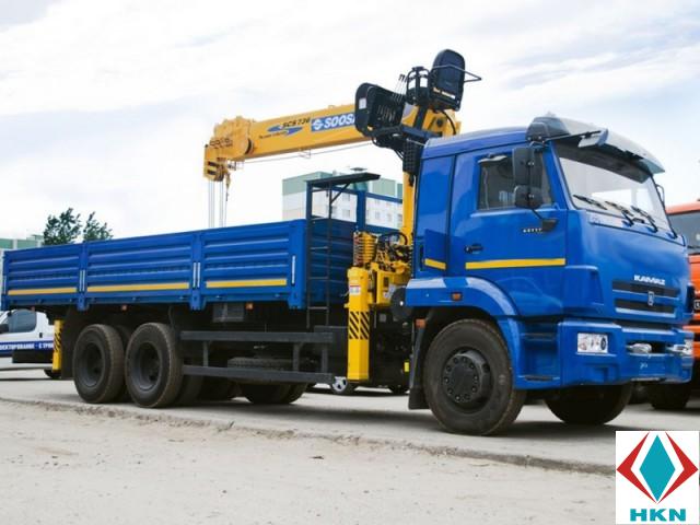 Xe Tải Kamaz 10 Tấn Gắn Cẩu Soosan 7 Tấn 6 Khúc SCS746L