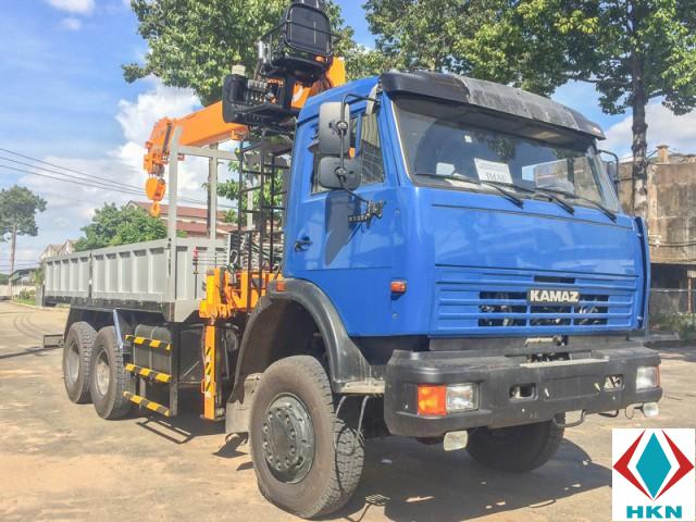 Xe Tải Kamaz 12.5 Tấn Gắn Cẩu Dinex 5 Tấn 4 Khúc – 65117