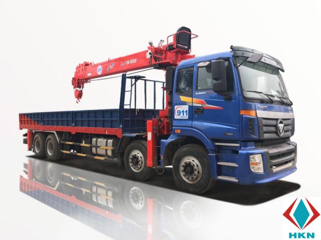 Xe Tải Thaco Auman C160 7T2 Gắn Cẩu ATOM514 5 Tấn 4 Khúc
