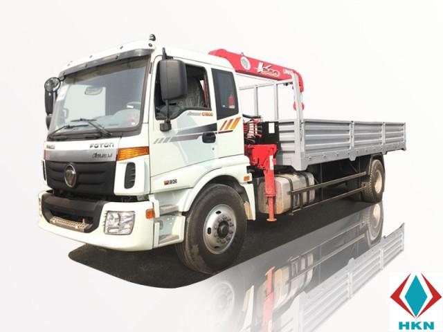 Xe Tải Thaco Auman C160 8 Tấn Gắn Cẩu Unic URV343