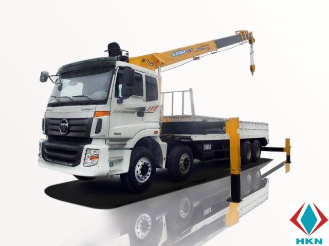 Xe Tải Thaco Auman C300B 4 Chân 14 Tấn Gắn Cẩu Soosan SCS746L