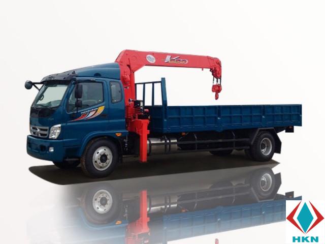Xe Tải Thaco Ollin950A 6T7 Gắn Cẩu Unic URV555