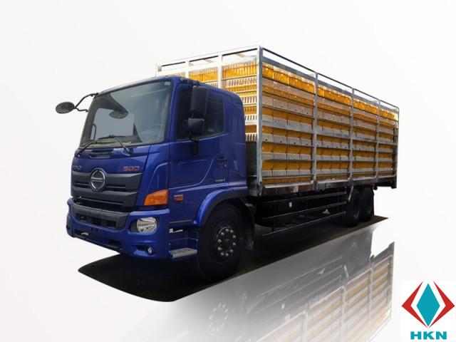 Xe Tải Hino 13 Tấn 3 Chân Chở Gia Cầm
