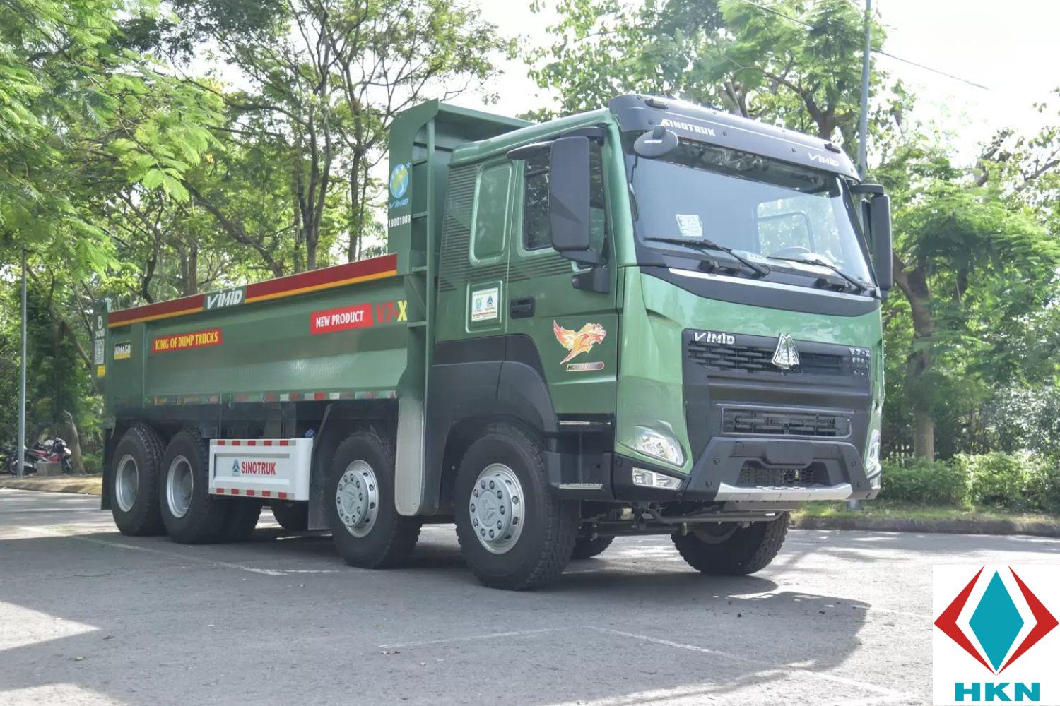 Xe Ben V7X 350 8X4 Thùng Đúc